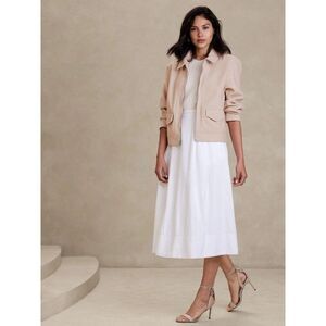 Banana Republic MELTON VOLUME-SLEEVE JACKET Beige Neutral XS